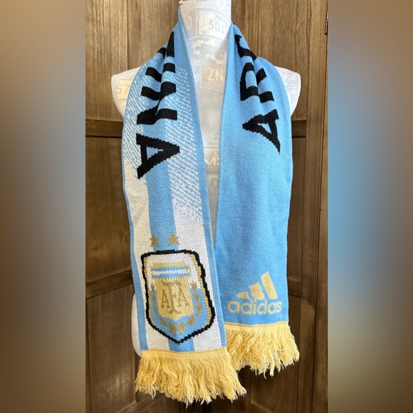 Adidas Sky Blue and White Argentina Scarf. - Picture 1 of 4